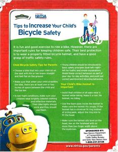 Picture of Tips to Increase Bicycle Safety - Downloaded Item