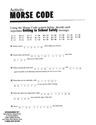 Picture of Morse Code Activity Sheet - Downloaded Item