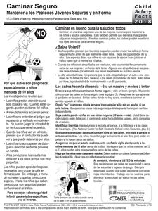 Picture of Safe Walking: Keeping Young Pedestrians Safe and Fit - Downloaded Item - Spanish