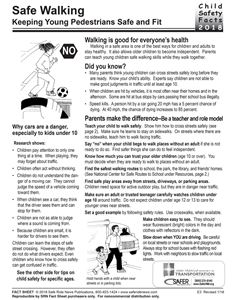 Picture of Safe Walking: Keeping Young Pedestrians Safe and Fit - Downloaded Item - English