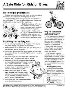 Picture of A Safe Ride for Kids on Bikes - Downloaded Item - English